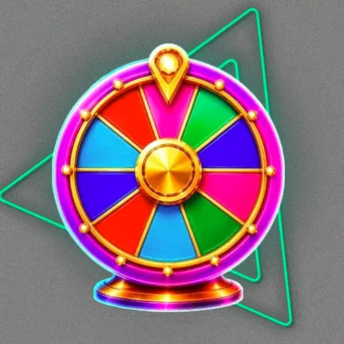 Colourful prize wheel