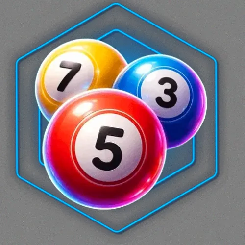 Numbered bingo balls